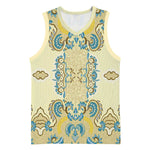 Madiba Nelson Mandela Batik Basketball Jersey Yellow Blue Indonesia Heritage - African Pride