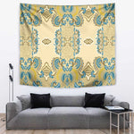 Madiba Nelson Mandela Batik Tapestry Yellow Blue Indonesia Heritage - African Pride