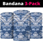 Indonesia Javanese Batik Nelson Mandela Madiba Blue Neck Gaiter - African Pride