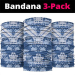 Indonesia Javanese Batik Nelson Mandela Madiba Blue Neck Gaiter LT15