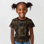 Indonesia Javanese Batik Nelson Mandela Madiba Vintage Style Kid T shirt - African Pride