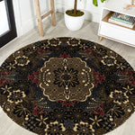 Indonesia Javanese Batik Nelson Mandela Madiba Vintage Style Round Carpet - African Pride