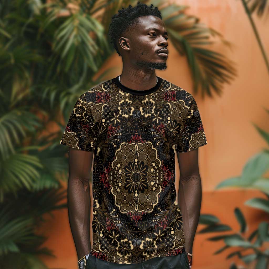 Indonesia Javanese Batik Nelson Mandela Madiba Vintage Style T shirt - African Pride