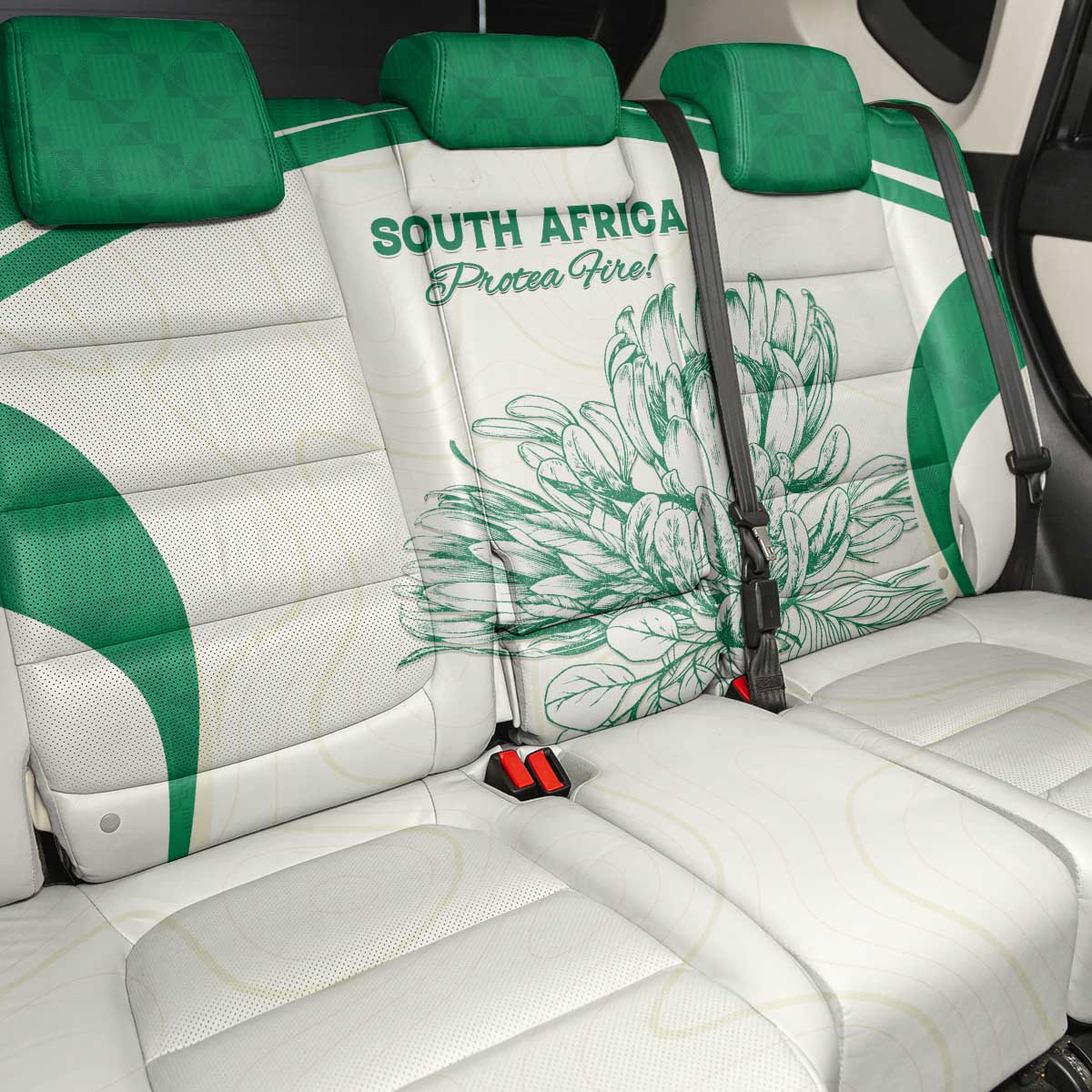 South Africa Cricket Back Car Seat Cover We Are Champions - African Pride