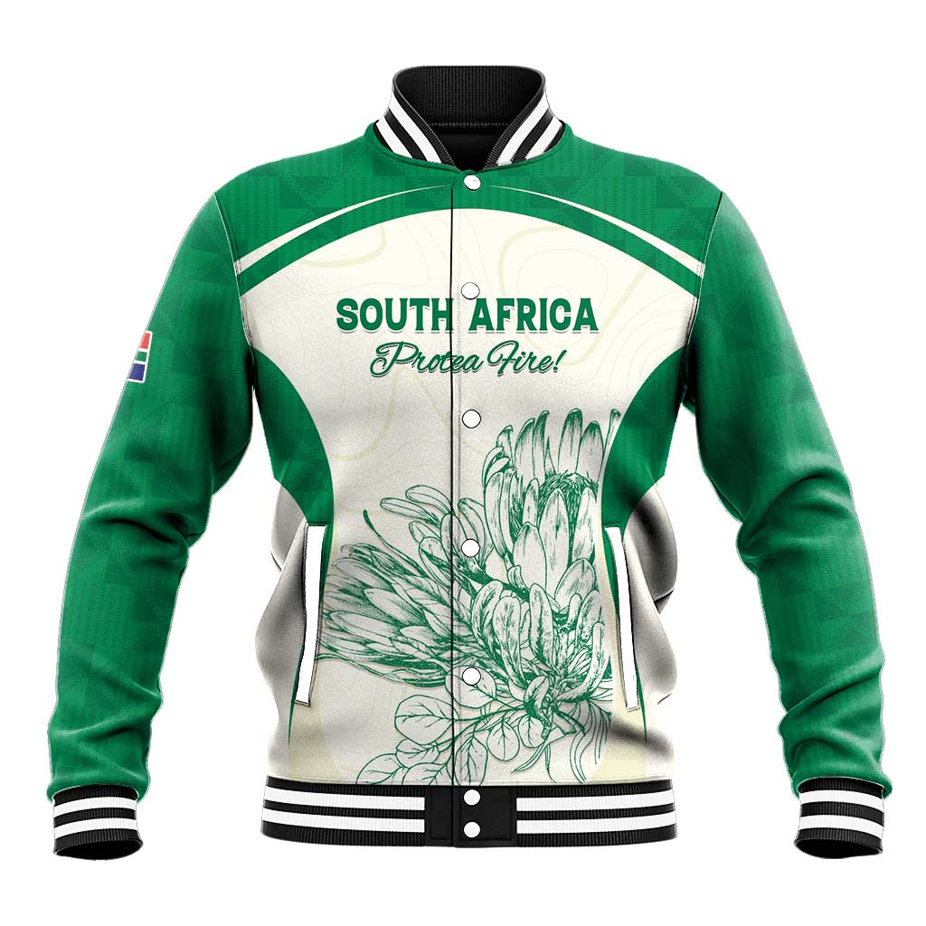 Custom South Africa Cricket Baseball Jacket We Are Champions - African Pride