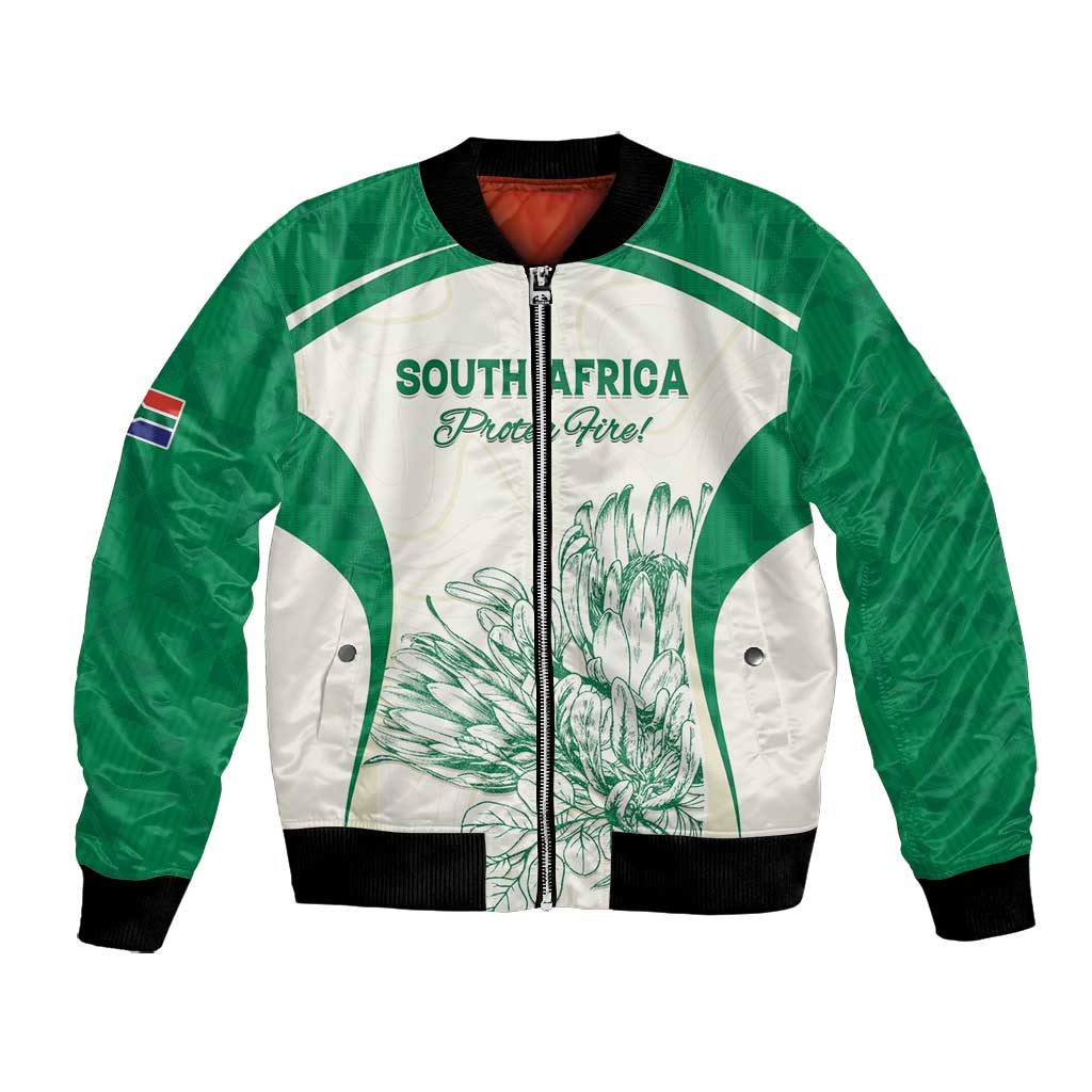 Custom South Africa Cricket Bomber Jacket We Are Champions - African Pride