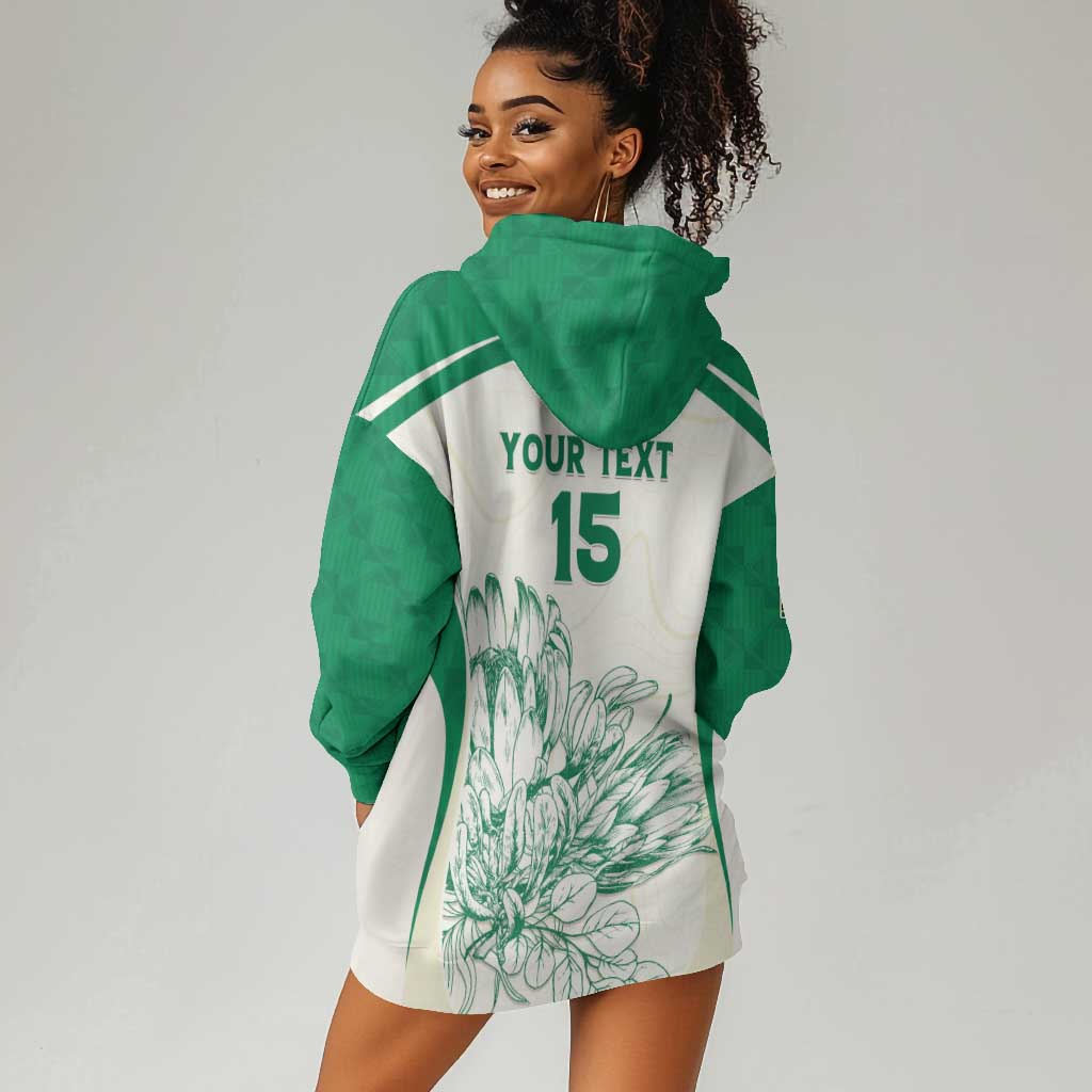 Custom South Africa Cricket Hoodie Dress We Are Champions - African Pride