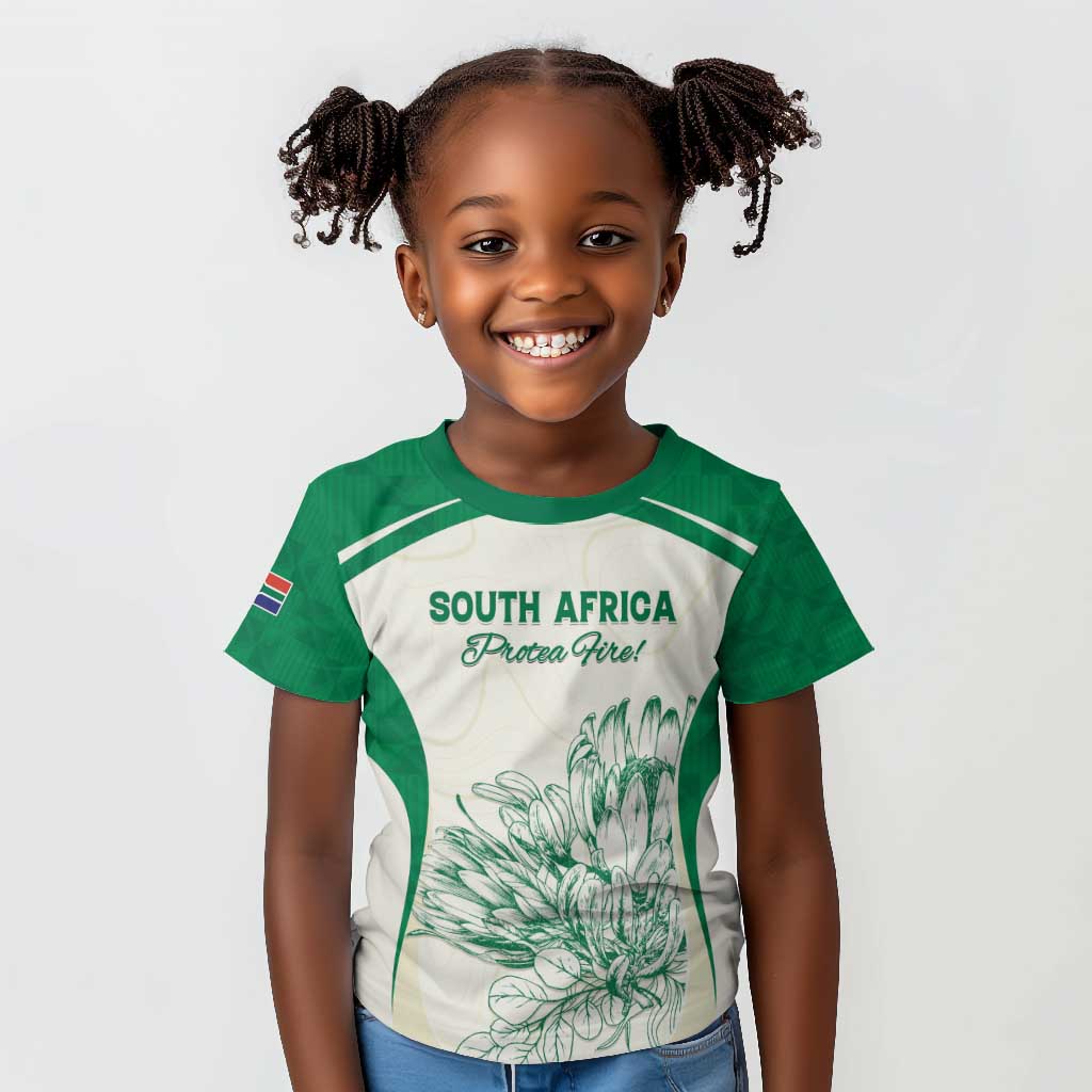 Custom South Africa Cricket Kid T shirt We Are Champions - African Pride