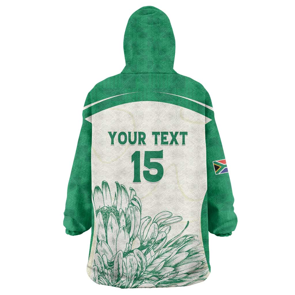 Custom South Africa Cricket Kid Wearable Blanket Hoodie We Are Champions - African Pride