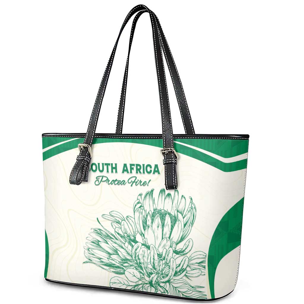 South Africa Cricket Leather Tote Bag We Are Champions - African Pride