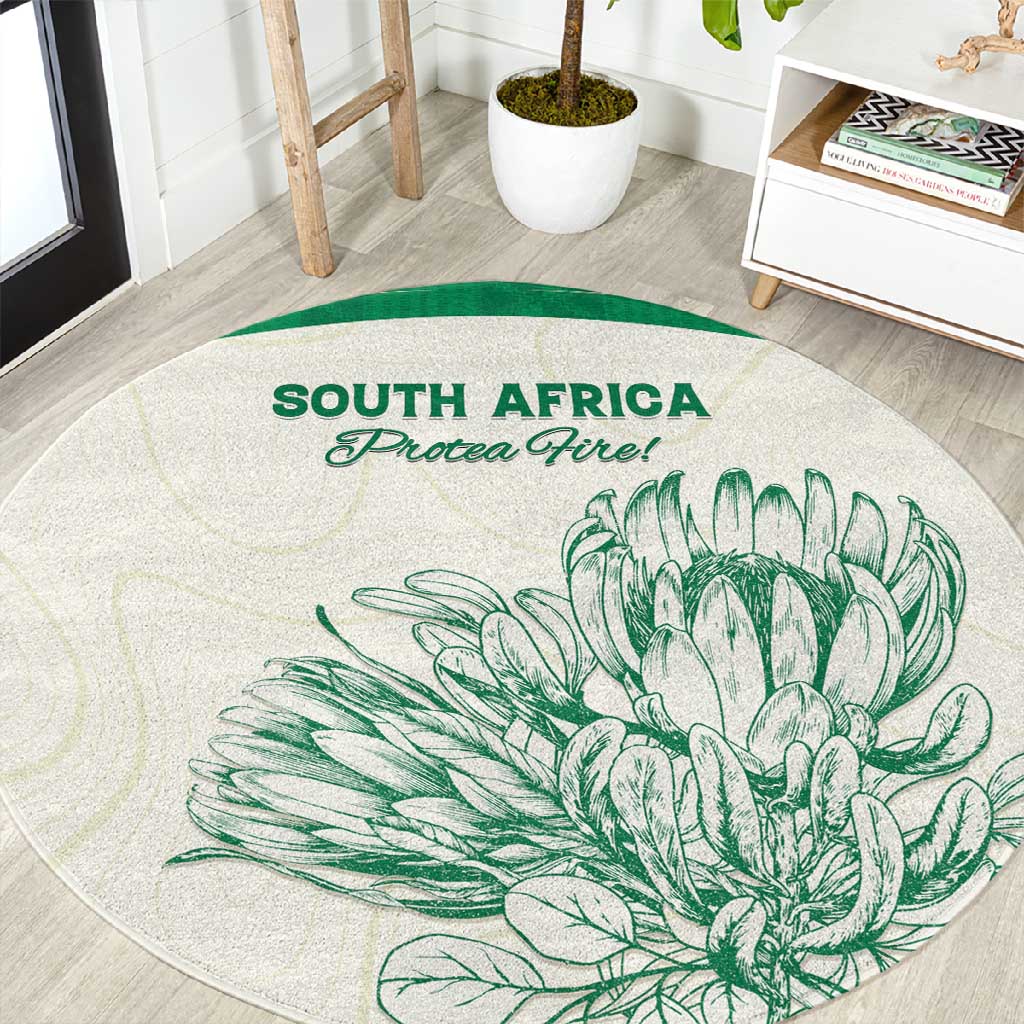 South Africa Cricket Round Carpet We Are Champions - African Pride