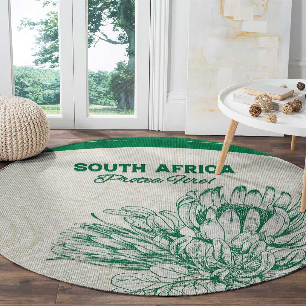 South Africa Cricket Round Carpet We Are Champions - African Pride