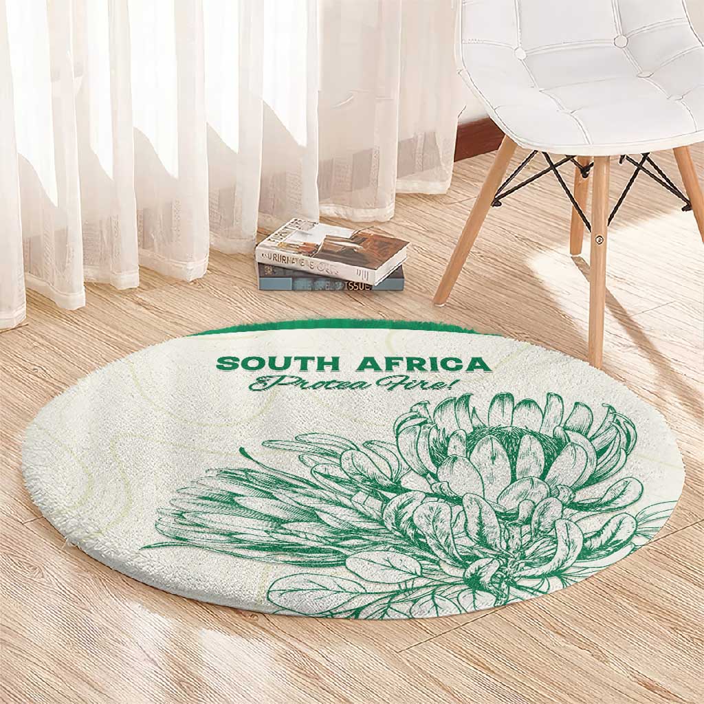 South Africa Cricket Round Carpet We Are Champions - African Pride