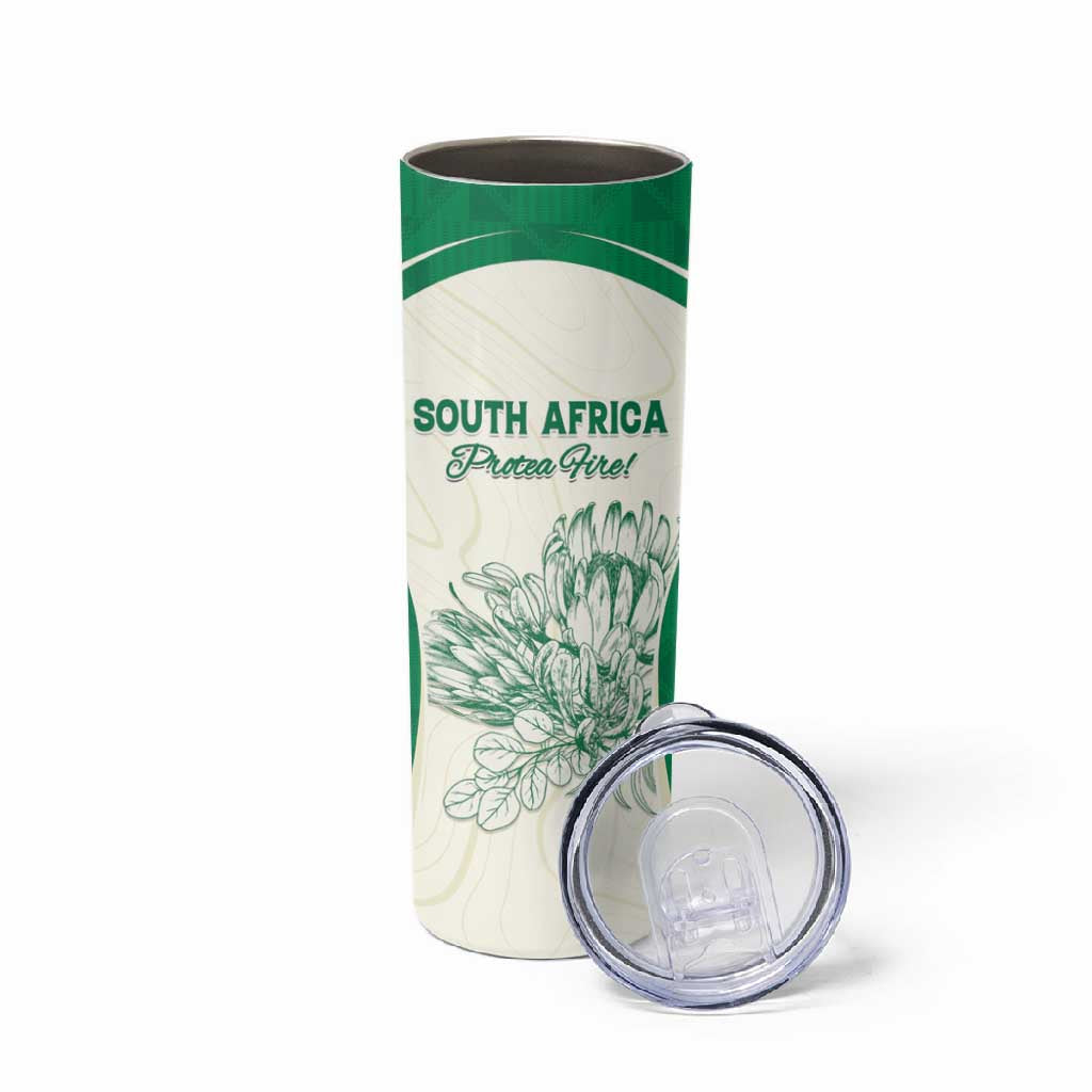 Custom South Africa Cricket Skinny Tumbler We Are Champions LT15