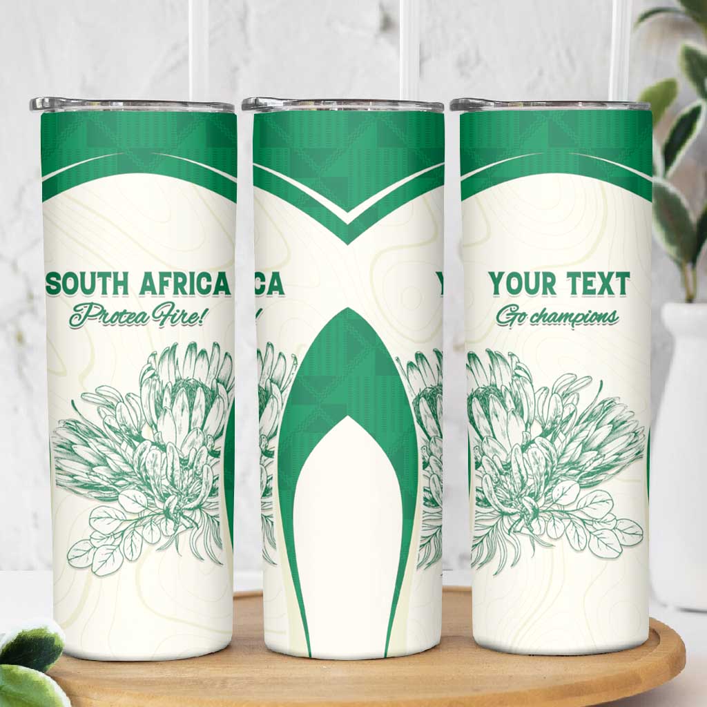 Custom South Africa Cricket Skinny Tumbler We Are Champions LT15