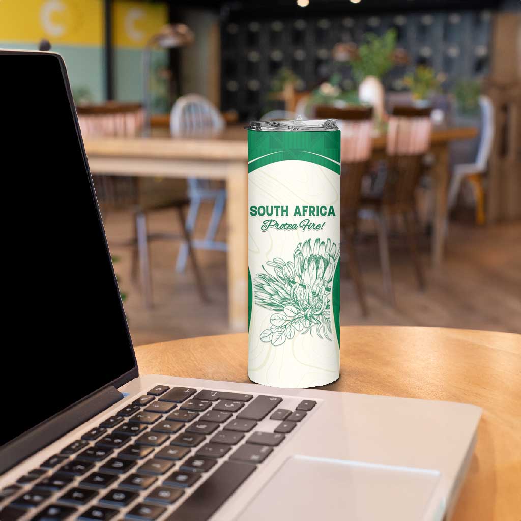 Custom South Africa Cricket Skinny Tumbler We Are Champions LT15