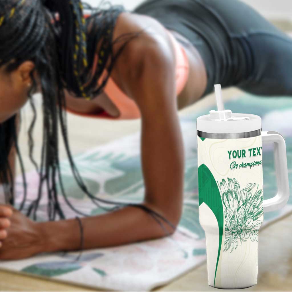 Custom South Africa Cricket Tumbler With Handle We Are Champions LT15