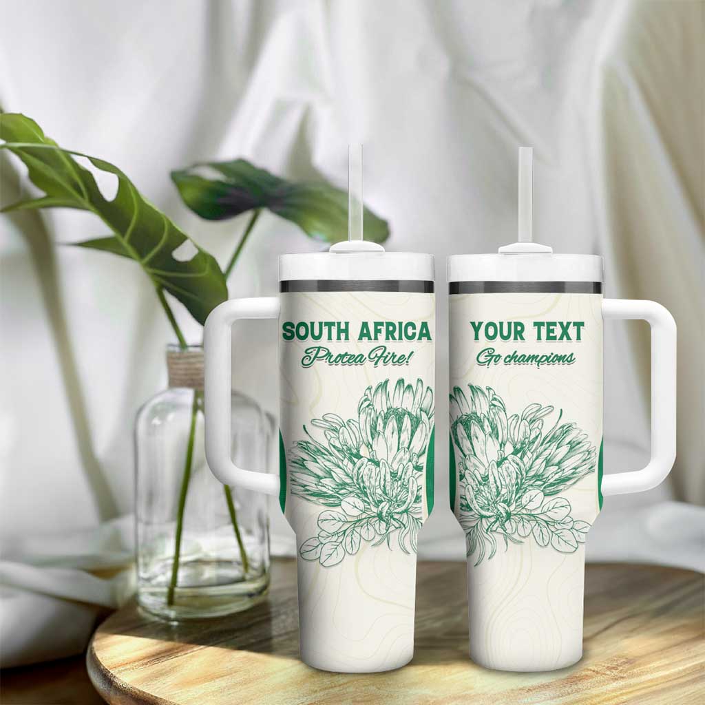Custom South Africa Cricket Tumbler With Handle We Are Champions LT15