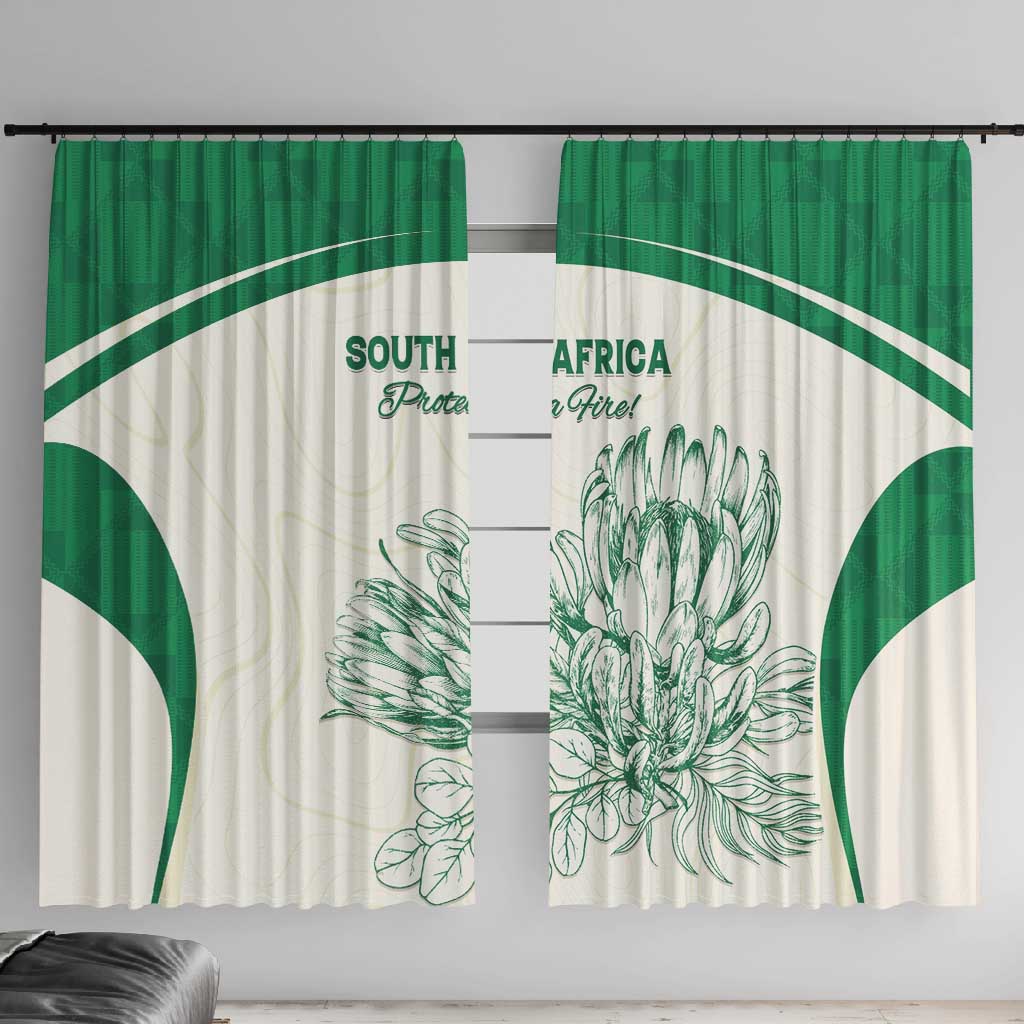 South Africa Cricket Window Curtain We Are Champions - African Pride