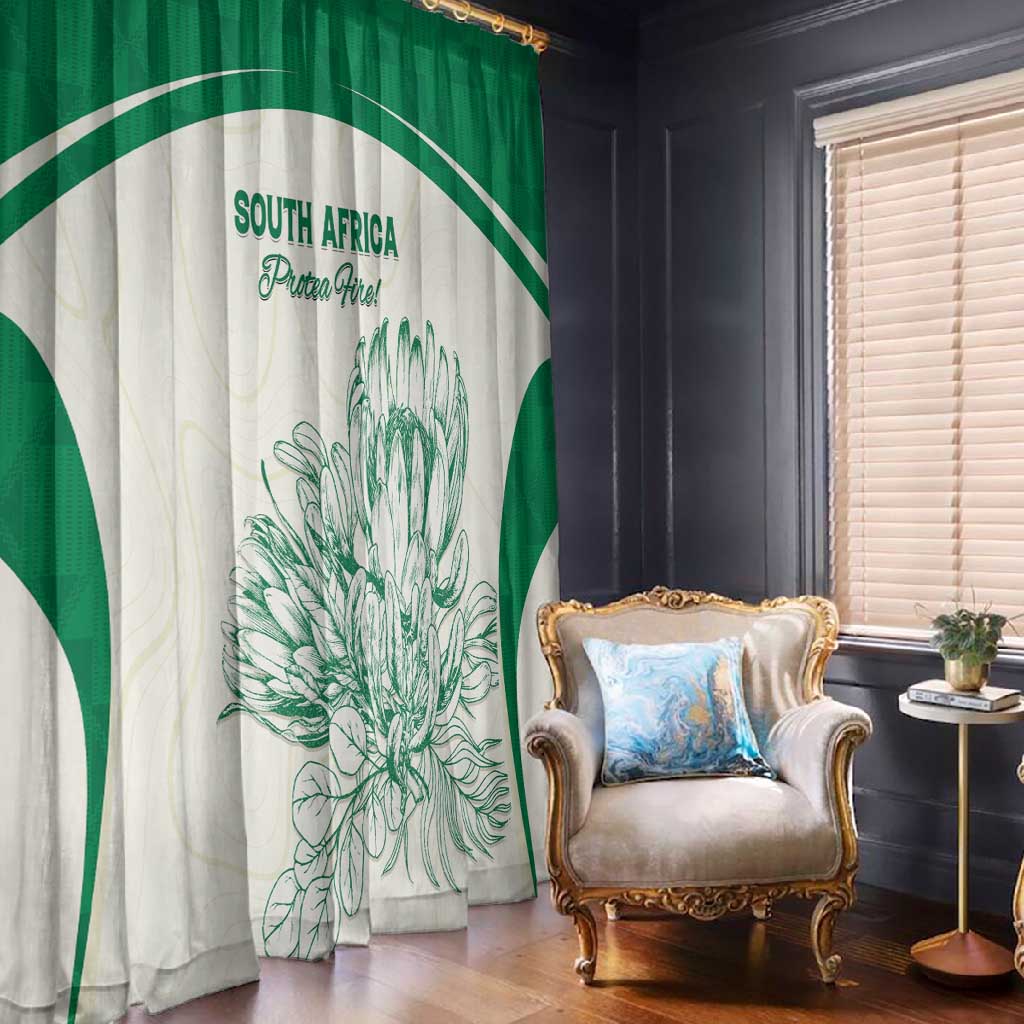 South Africa Cricket Window Curtain We Are Champions - African Pride