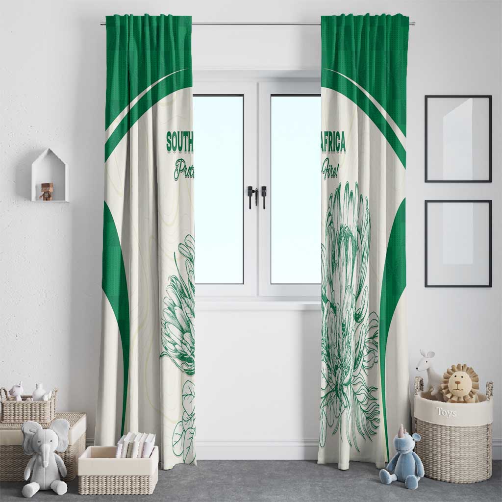 South Africa Cricket Window Curtain We Are Champions - African Pride