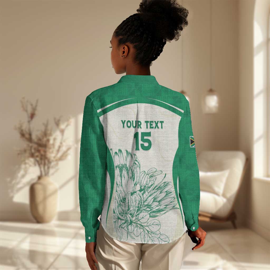 Custom South Africa Cricket Women Casual Shirt We Are Champions - African Pride