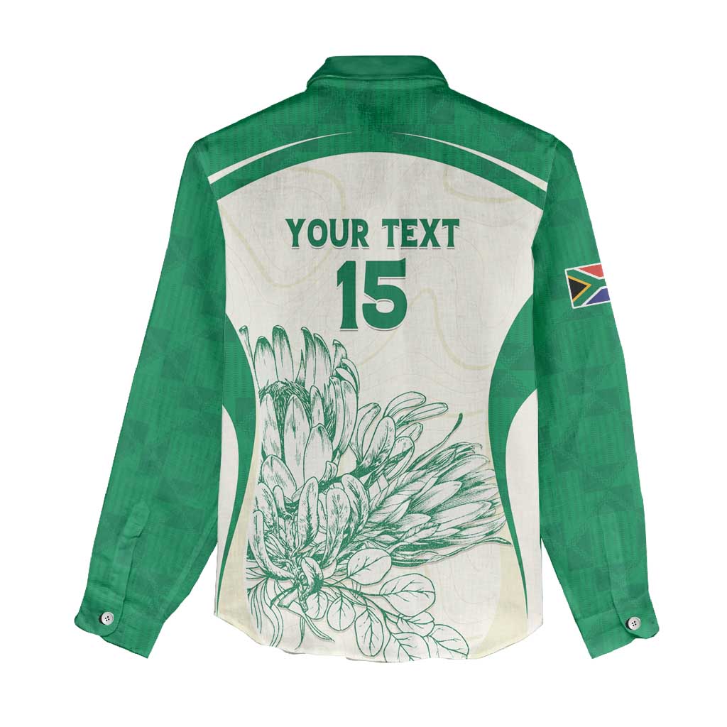 Custom South Africa Cricket Women Casual Shirt We Are Champions - African Pride