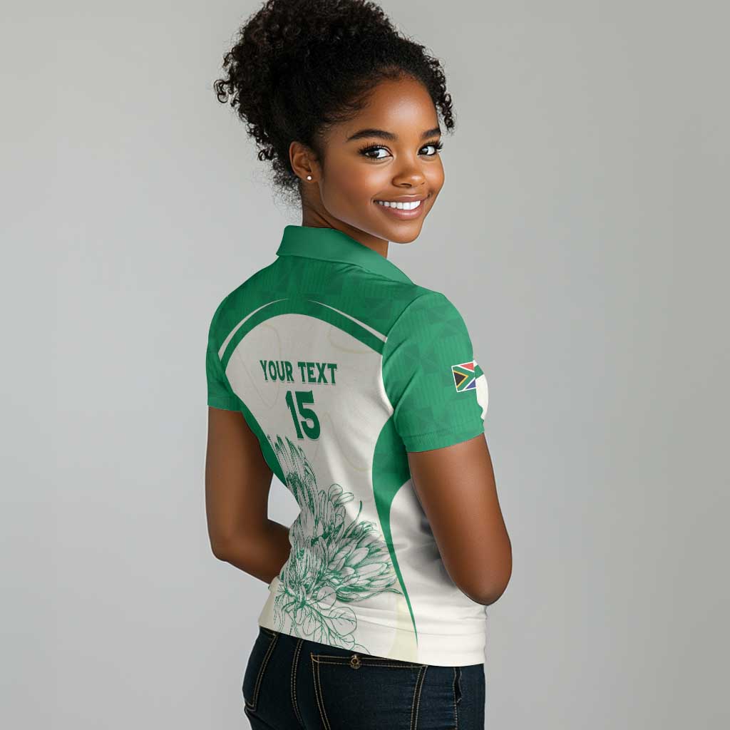 Custom South Africa Cricket Women Polo Shirt We Are Champions - African Pride