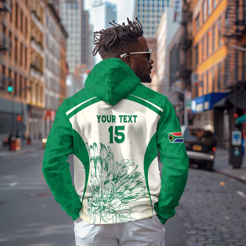 Custom South Africa Cricket Zip Hoodie We Are Champions - African Pride