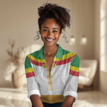 Meskel Ethiopia Women Casual Shirt True Cross - African Pride