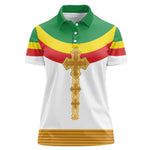 Meskel Ethiopia Women Polo Shirt True Cross - African Pride
