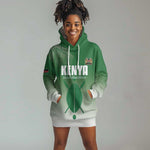 Custom Kenya Football Hoodie Dress Go Harambee Stars - African Pride