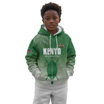 Custom Kenya Football Kid Hoodie Go Harambee Stars - African Pride