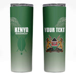 Custom Kenya Football Skinny Tumbler Go Harambee Stars - African Pride