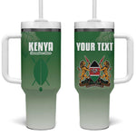 Custom Kenya Football Tumbler With Handle Go Harambee Stars - African Pride