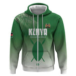 Custom Kenya Football Zip Hoodie Go Harambee Stars - African Pride