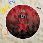 Kenya Football Beach Blanket Harambee Harambee Stars - Red Jersey - African Pride