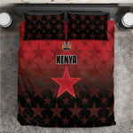 Kenya Football Bedding Set Harambee Harambee Stars - Red Jersey - African Pride