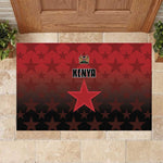 Kenya Football Rubber Doormat Harambee Harambee Stars - Red Jersey - African Pride