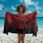 Kenya Football Sarong Harambee Harambee Stars - Red Jersey - African Pride