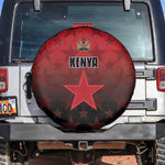 Kenya Football Spare Tire Cover Harambee Harambee Stars - Red Jersey - African Pride
