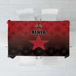 Kenya Football Tablecloth Harambee Harambee Stars - Red Jersey - African Pride