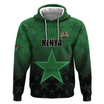 Custom Kenya Football Hoodie Harambee Harambee Stars - Green Jersey - African Pride