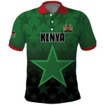 Custom Kenya Football Polo Shirt Harambee Harambee Stars - Green Jersey - African Pride