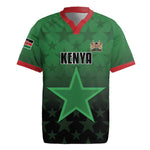 Custom Kenya Football Rugby Jersey Harambee Harambee Stars - Green Jersey - African Pride