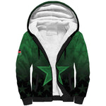 Custom Kenya Football Sherpa Hoodie Harambee Harambee Stars - Green Jersey - African Pride