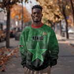 Custom Kenya Football Sweatshirt Harambee Harambee Stars - Green Jersey - African Pride