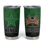 Custom Kenya Football Tumbler Cup Harambee Harambee Stars - Green Jersey - African Pride