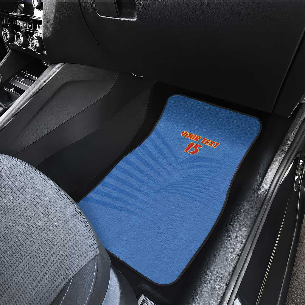 Custom DR Congo Football Car Mats Allez Les Léopards - African Pride