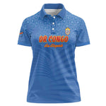 Custom DR Congo Football Women Polo Shirt Allez Les Léopards - African Pride